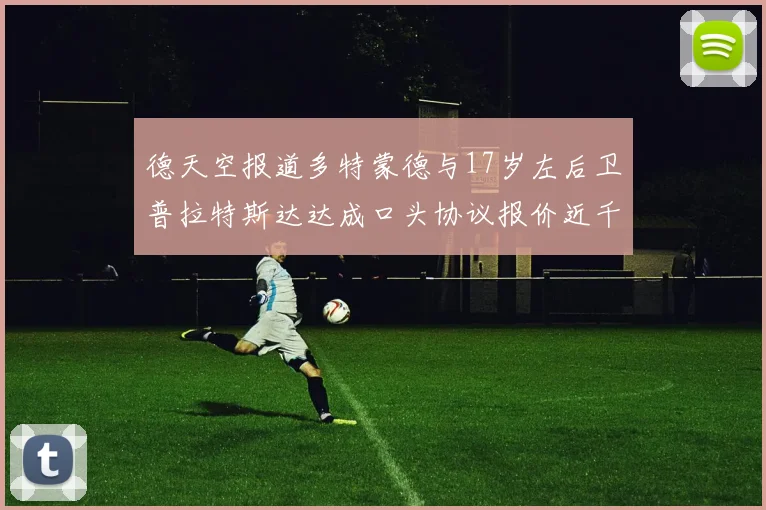德天空报道多特蒙德与17岁左后卫普拉特斯达达成口头协议报价近千万遭拒